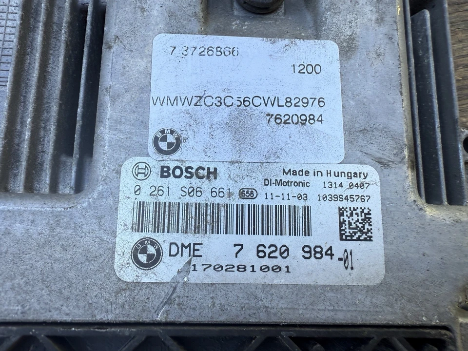2011-2012 Mini Cooper S 1.6L 涡轮发动机控制模块 DME ECU ECM 7620984 原始设备制造商 — 第 2/2 张图片