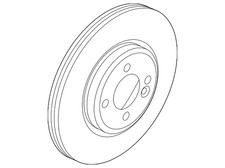 Genuine Mini Disc Brake Rotor 34-11-6-858-651