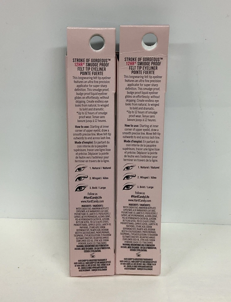 Hard Candy X2 Felt Tip Eyeliner 0.03oz LITTLE BLACK DRESS 1558 ASPICT - Image 2 of 4