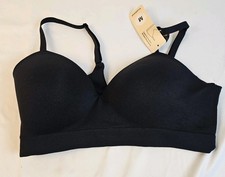 Truekind Black Womens Bra Size Medium Daily Comfort Wirefree Shaping Support