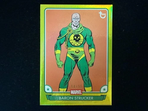 2026 Topps Marvel Brooklyn Collection Captain America #28BARON STRUCKE Yellow/99