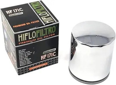 Oil Filter HF171C Chrome - Compatible with - Replaces 63731-99 / 63798-99