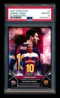 2024-25 TOPPS NOW UEFA #2 LAMINE YAMAL TAKES #10 MESSI LEGACY BARCELONA PSA 10!
