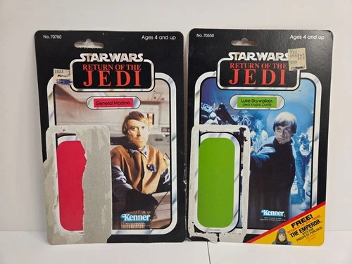 Vintage 1983 Kenner Star Wars: Return of the Jedi Card Backs - Luke Skywalker