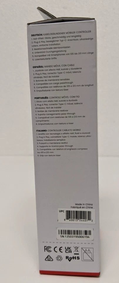 GameSir X5 Lite Type-C Wired Mobile Game Controller for Android USB-C New - Image 4 of 4