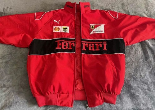 Vintage Ferrari Racing Jacket F1 (LARGE) Scuderia Team NASCAR Unisex Embroiderd - Picture 5 of 7