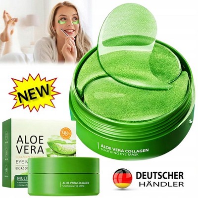 Aloe Vera Augenpads 60 Stück, Eye Pads Effektive Linderung von Schwellungen NEU