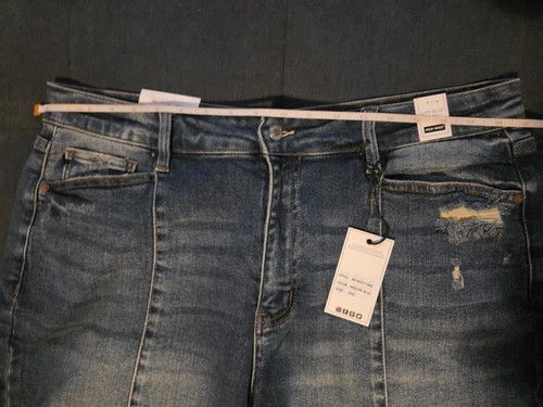 Judy Blue Jeansshorts Damen 3XL hoher Bund Nahtdetail Distressed Stretch Denim - Bild 4 von 7