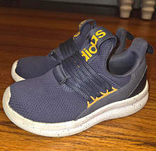 adidas Lite Racer Adapt Unisex Kids Slip-On Sneaker Navy/White/Yellow US 12