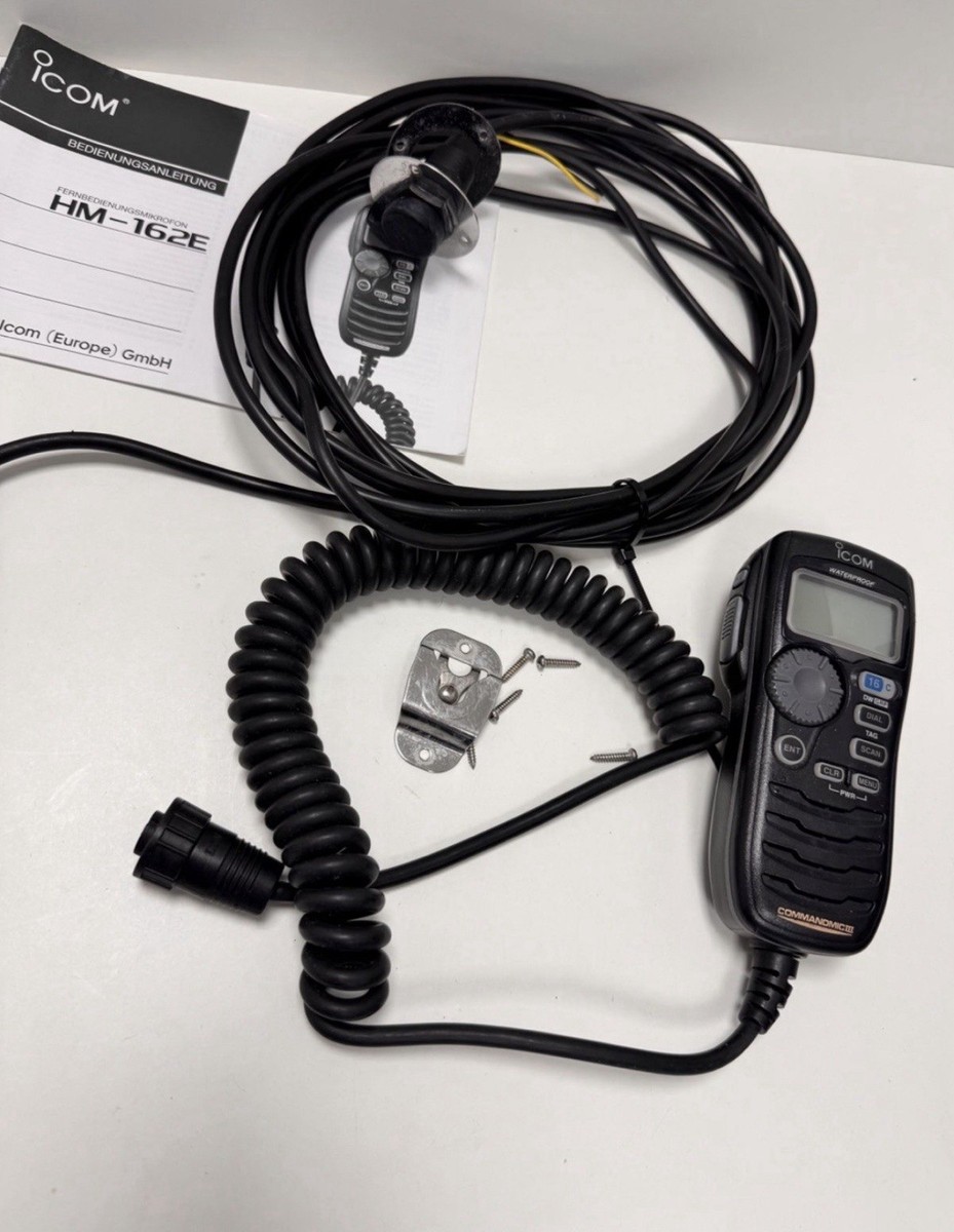 ICOM HM-162B Commandmic III Second Station Handset IC-M604 & M504