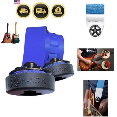 Rok Lok PRO   Universal Quick-Change Guitar Strap Lock System   Rubber coated...