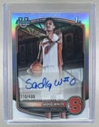 Sadiq White 2025 Bowman Chrome #CPA-SWH Refractor 1st RC Auto /499
