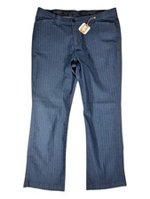 Riders by Lee Dark Wash Flat Front Straight Leg Denim Jeans Women's Size 16