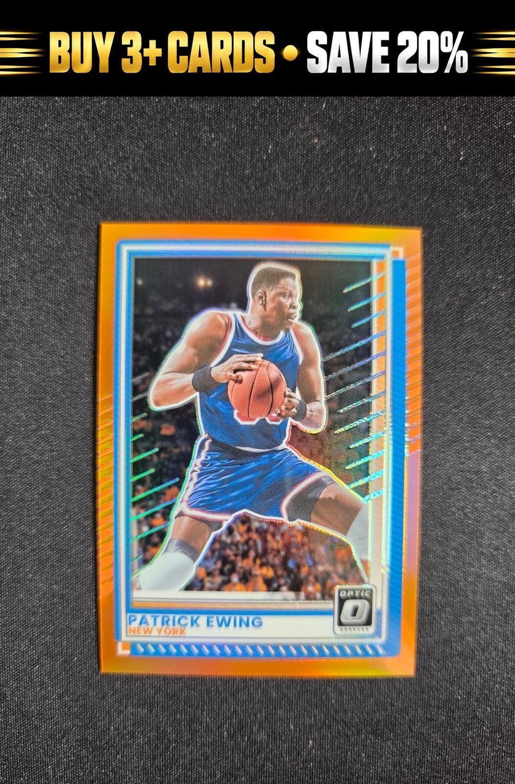 2025-26 Donruss Patrick Ewing #125 Optic Orange SN, HOF #/175 Knicks