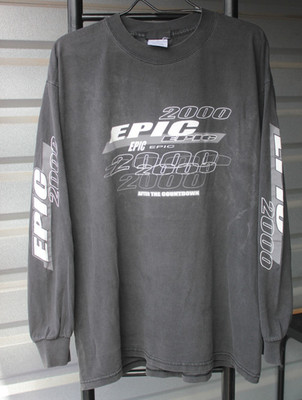 OG Vintage Epic 2000 After The Countdown Long-Sleeve BLK T-Shirt Mens XL