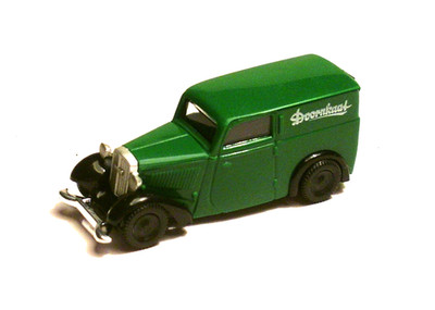 Brekina 1:87 H0 1321  DKW F7 Kastenwagen grün ''Doornkaat''  (532)