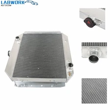 Core 3 Row Aluminum Radiator For Ford F100 F150 F250 F350 Bronco Truck V8 66-79