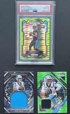 LOT 2023 PSA 10 Prizm Bryce Young Neon Green Pulsar Obsidian Rookie Patch #75/75