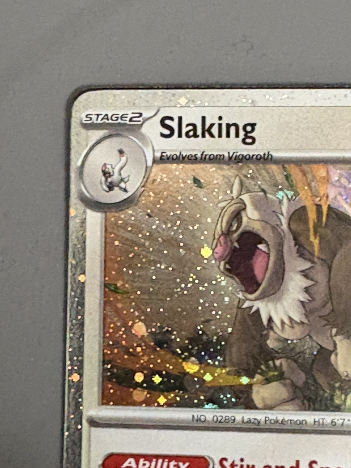 Slakoth 160/193 Vigoroth 161/193 Slaking 162/193 Paldea Evolved Cosmo Holo Foil
