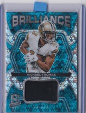 Michael Thomas 2020 Spectra Football Brilliance Blue Disco Patch 37/50 Saints