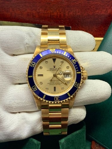 Rolex Submariner 16618 Factory Serti 