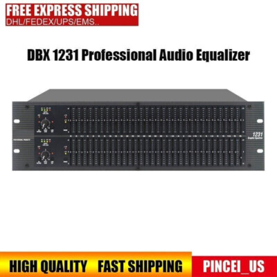 DBX 1231 Professional Audio Equalizer Dual 31 Band IC Chip Control pc89