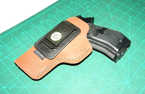 Bianchi 6 LH 10385 Suede IWB Holster Beretta 84 BDA 4" 1911 S&W 910 5904 1076 - Picture 4 of 12