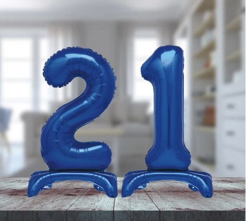 21st birthday air filled free standing party balloons. 21st birthday decorations - Picture 36 of 45