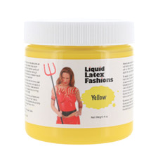 Yellow 4 Fl Oz - Liquid Latex Face and Body Paint, Halloween SFX, Cosplay, Art