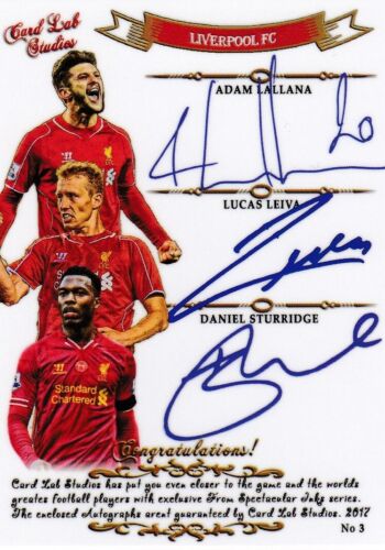 CARD LAB STUDIOS PIRATE LIVERPOOL CARD FIRMINO MANE HENDO AUTO NR MINT OR BETTER - Picture 2 of 2