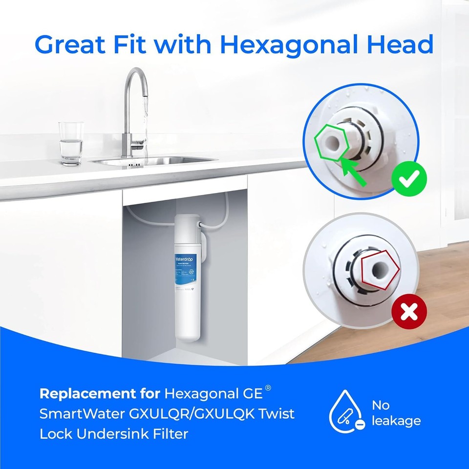 FQK1R Under Sink Replacement Filter Replacement for Hexagonal Head