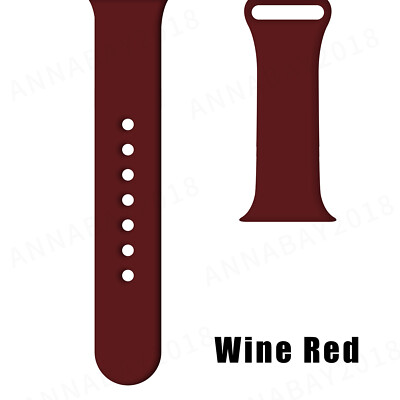 Silicone Band Strap for Apple Watch Series 1/2/3/4/5/6/SE Sports 38/40/42/44mm