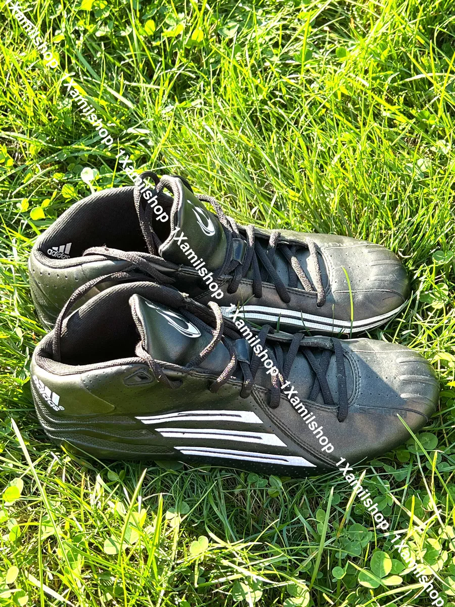 Adidas SCORCH Mens Football Cleats Black White Size 9 Mid top