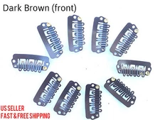 20 High Quality Snap Clips for Wig/Hair Extensions Metal U-Shape Pins 5 Colors