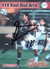 Raul Diaz Arce - DC Utd - Signed Trading Card - COA - (33898)