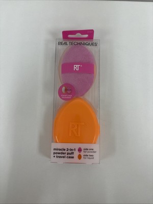 Miracle 2-in-1 Powder Puff + Travel Case , 2 Piece Set