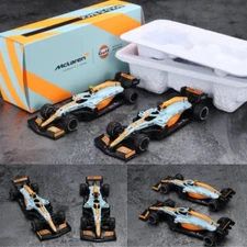 Formula 1 1:64 Diecast  McLaren MCL35M Monaco Gulf Special Edition 2 Car Set