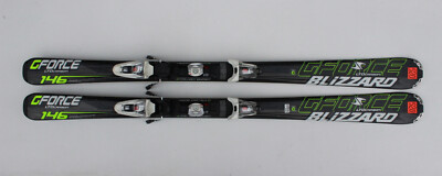 BLIZZARD G FORCE LTD CARBON IQ 146 CM SKIS SKI + MARKER LT 10 N520