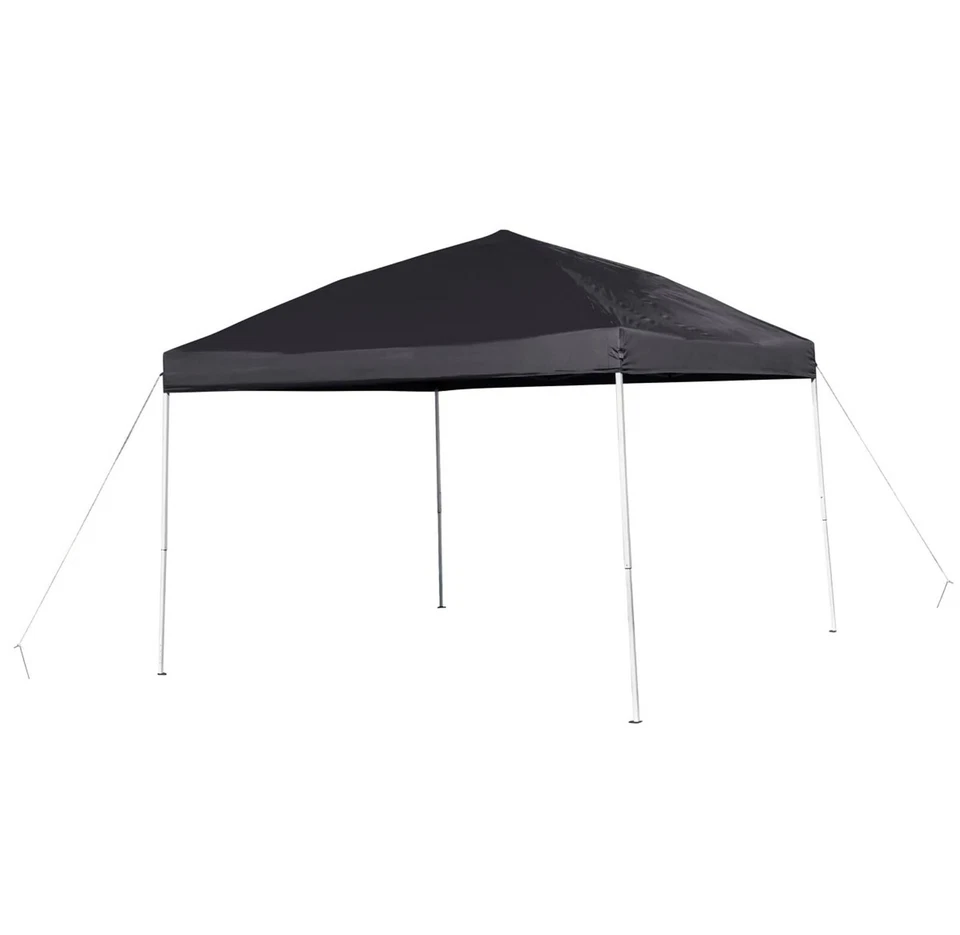Выскакивающая палатка-навес 10 x 10 футов складная беседка для свадебной вечеринки высокопрочная черная - Изображение 4 из 4