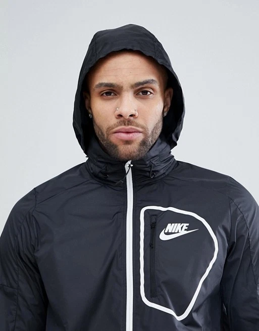 Nike AV15 Advance Woven lightweight jacket with built in hood