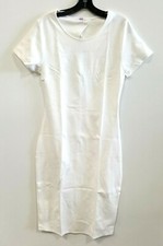 Francesca's Ivory White Bodycon Dress 748531 sz LARGE NWT