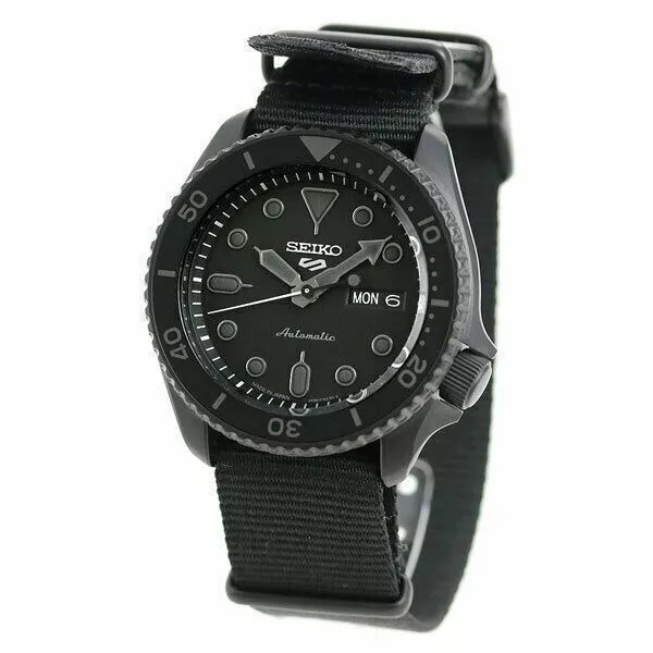 SEIKO 5 SPORTS Street SBSA025 Black Mechanical Automatic Men's Watch New in Box