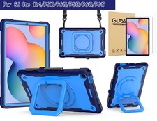 For Samsung Galaxy Tab S6 Lite Case SM-P620/P625 / Glass Screen Protector Saver