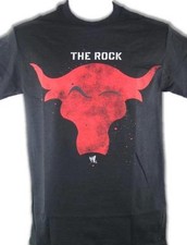 WWE Wrestlng The Rock L XL Mens t-shirt Red Brahma Bull Short Sleeve Event