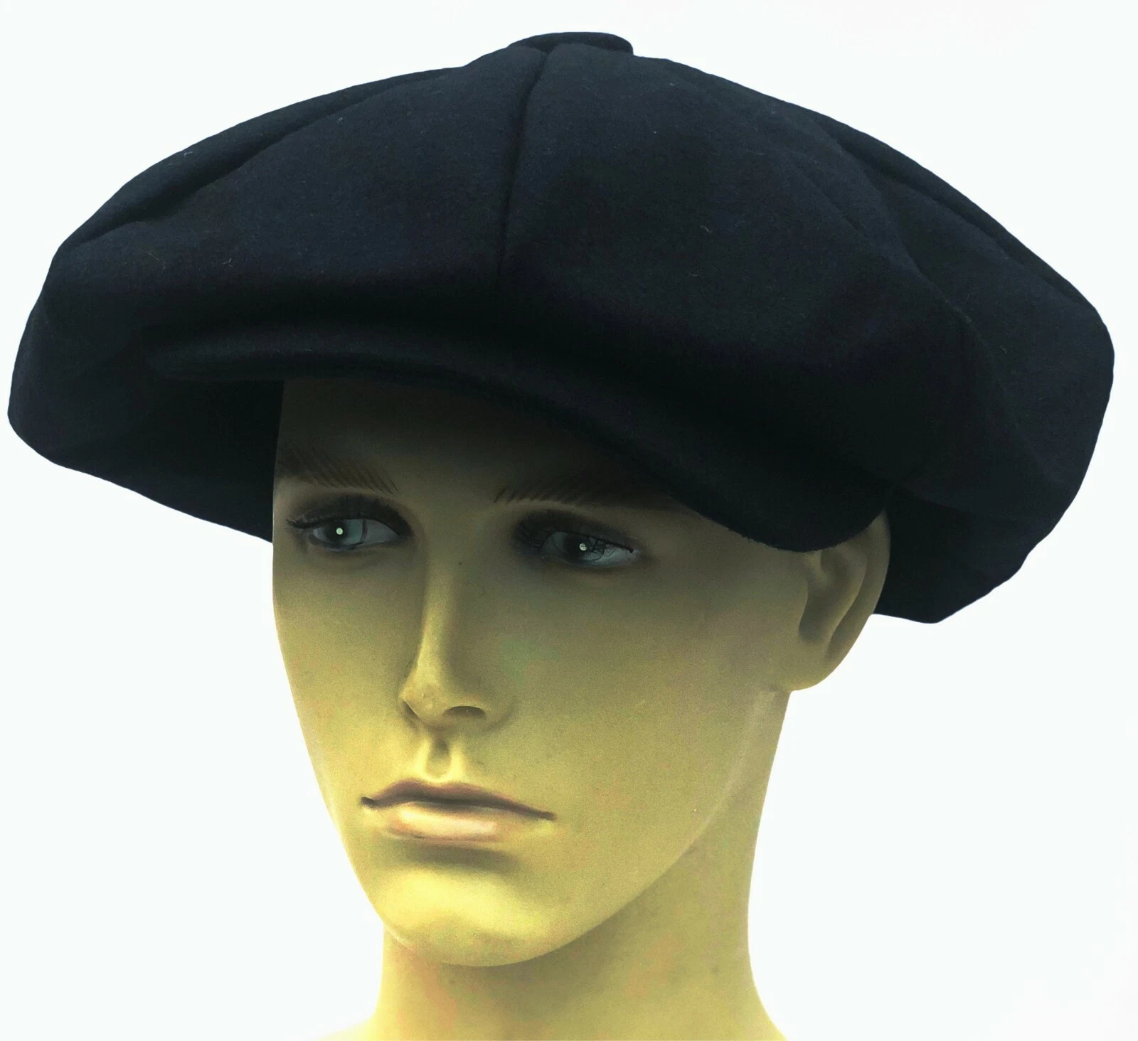 Peaky Blinders Oversized Hat Newsboy Big Apple Gatsby Cap Flat Baker Boy Navy