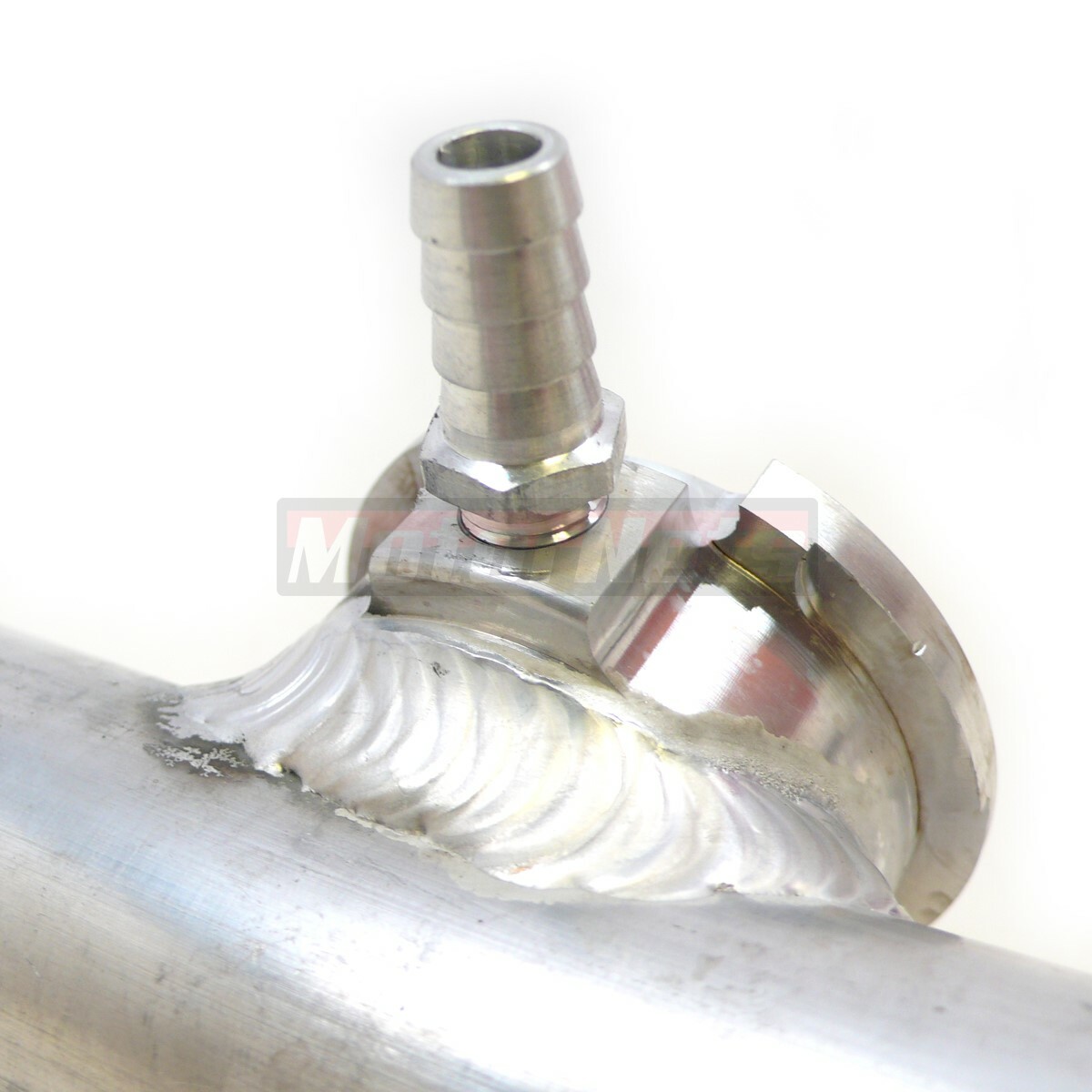 Billet Aluminum Radiator inline Filler Neck 11/2 x 6" Overflow Tube