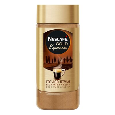 NESCAFE Instant Espresso In Glass Jar, 3.5 Ounce Imported From UK Irish Style