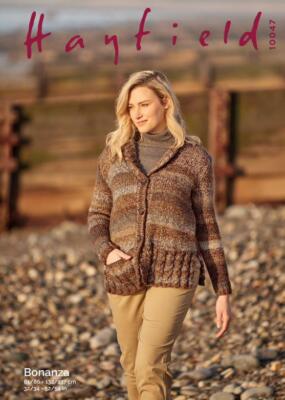 Sirdar Strick Muster - Hayfield Bonanza, Jacke 10047