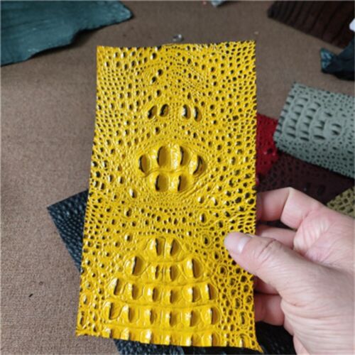 Cowhide hide Leather Sheet Crafts Crocodile Pattern New DIY Wallet Phone Case - Picture 24 of 30