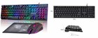 Gaming LED Wired Keyboard and Mouse Combo with Emitting Character 910b